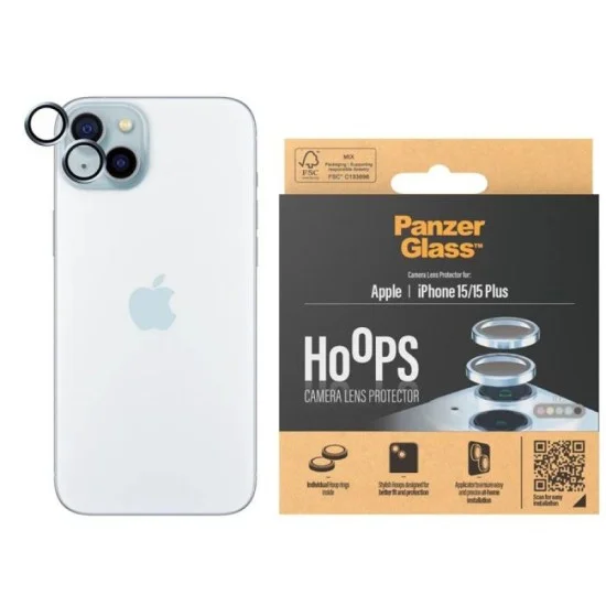 Panzerglass&trade; Hoops Camera Lens Protector Iphone 15 | 15 Plus - Blue
